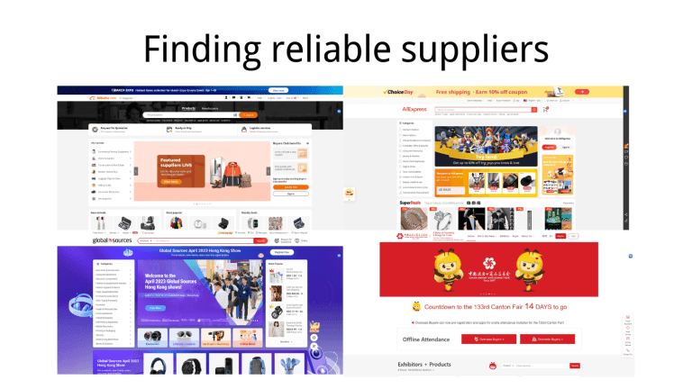 Finding reliable suppliers for your products