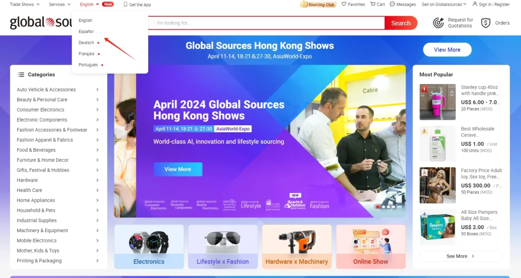 Best Chinese Wholesale Websites Global Sources